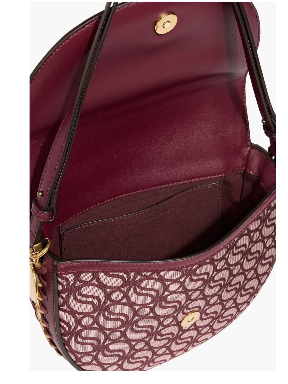 STELLA MCCARTNEY Frayme Medium S-Wave Flap Shoulder Bag - Picture 6 of 15
